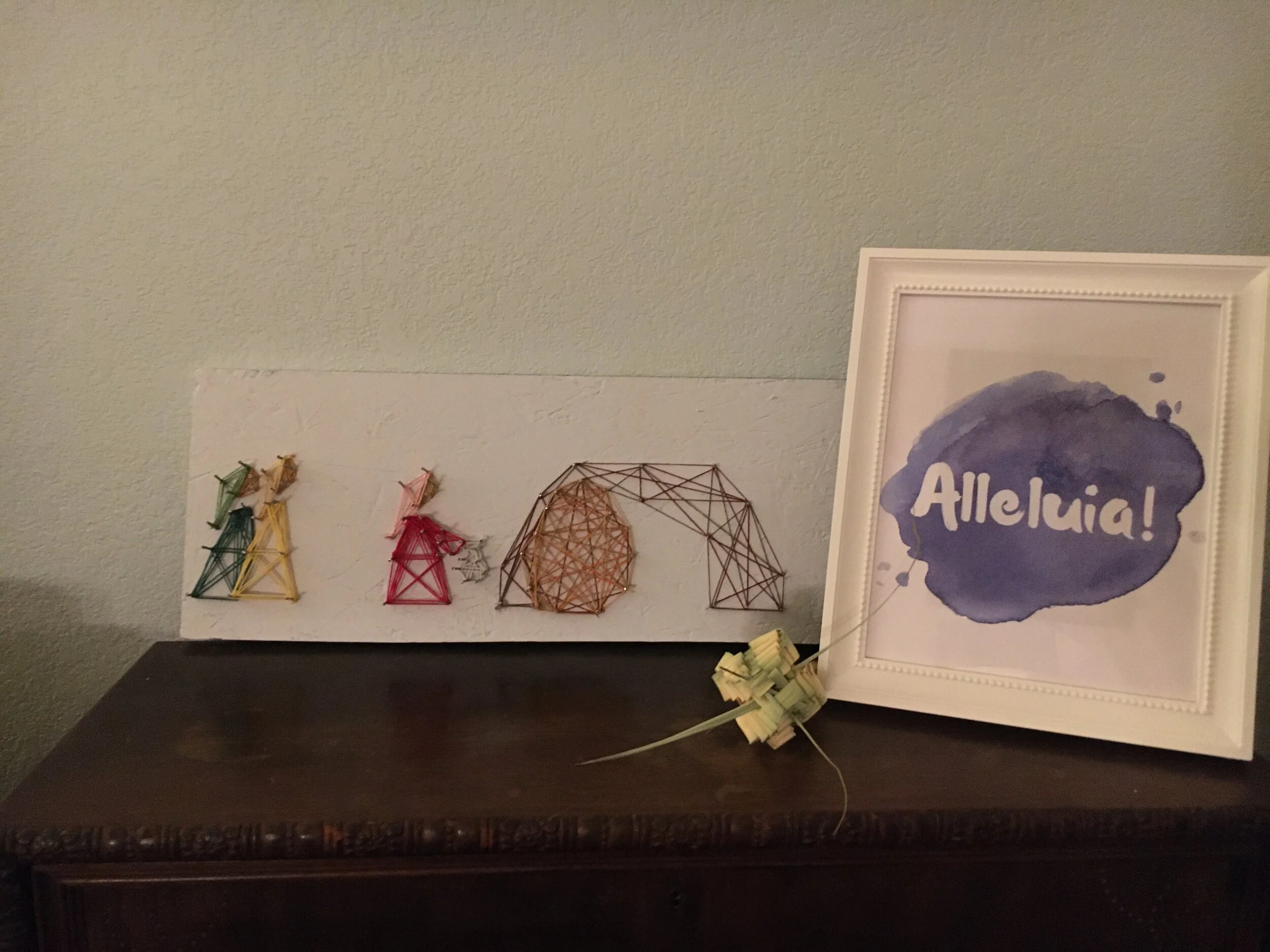 DIY String Art (using whatever you have on hand)