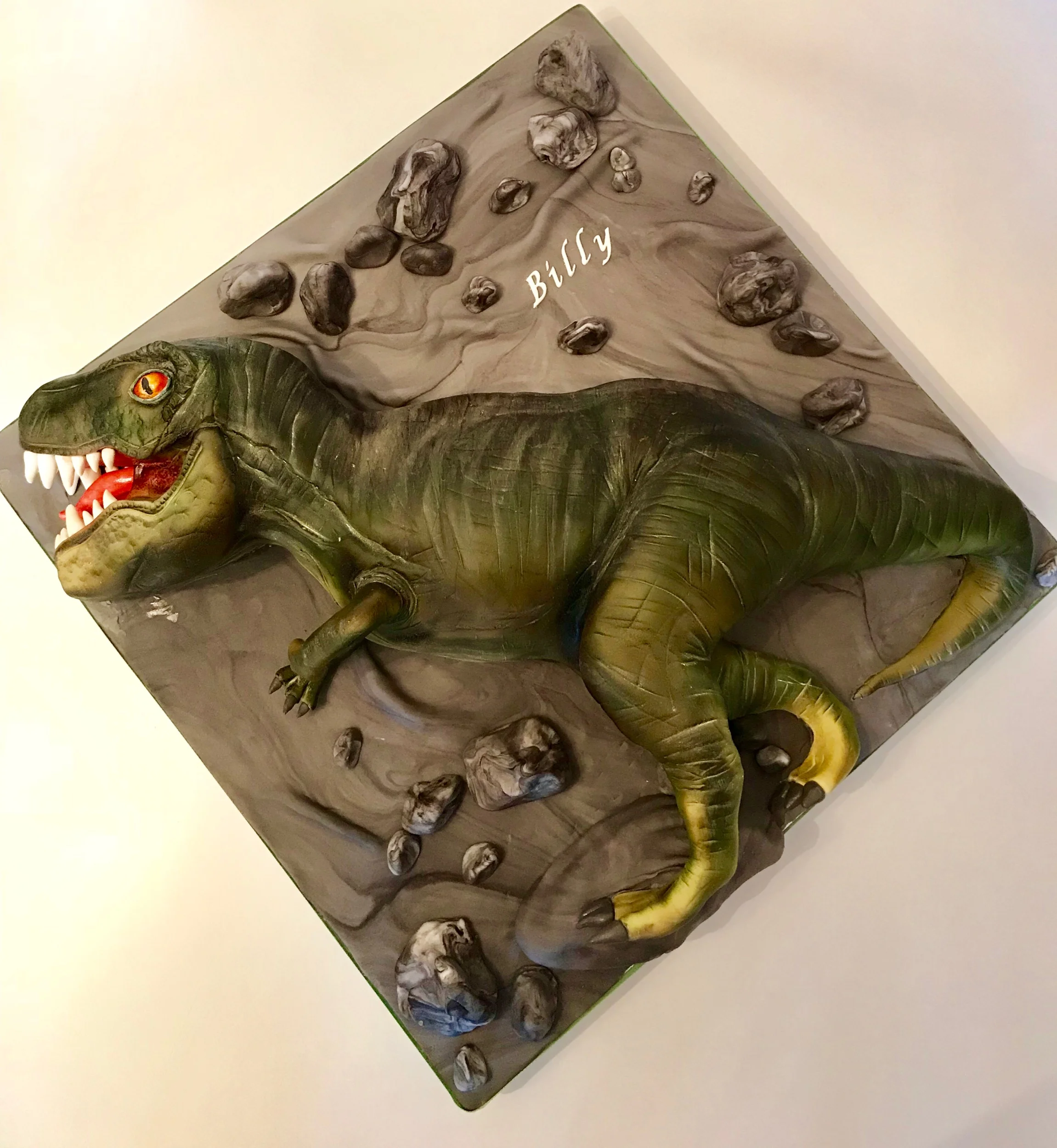 Lushlooking Cakes T-Rex cake