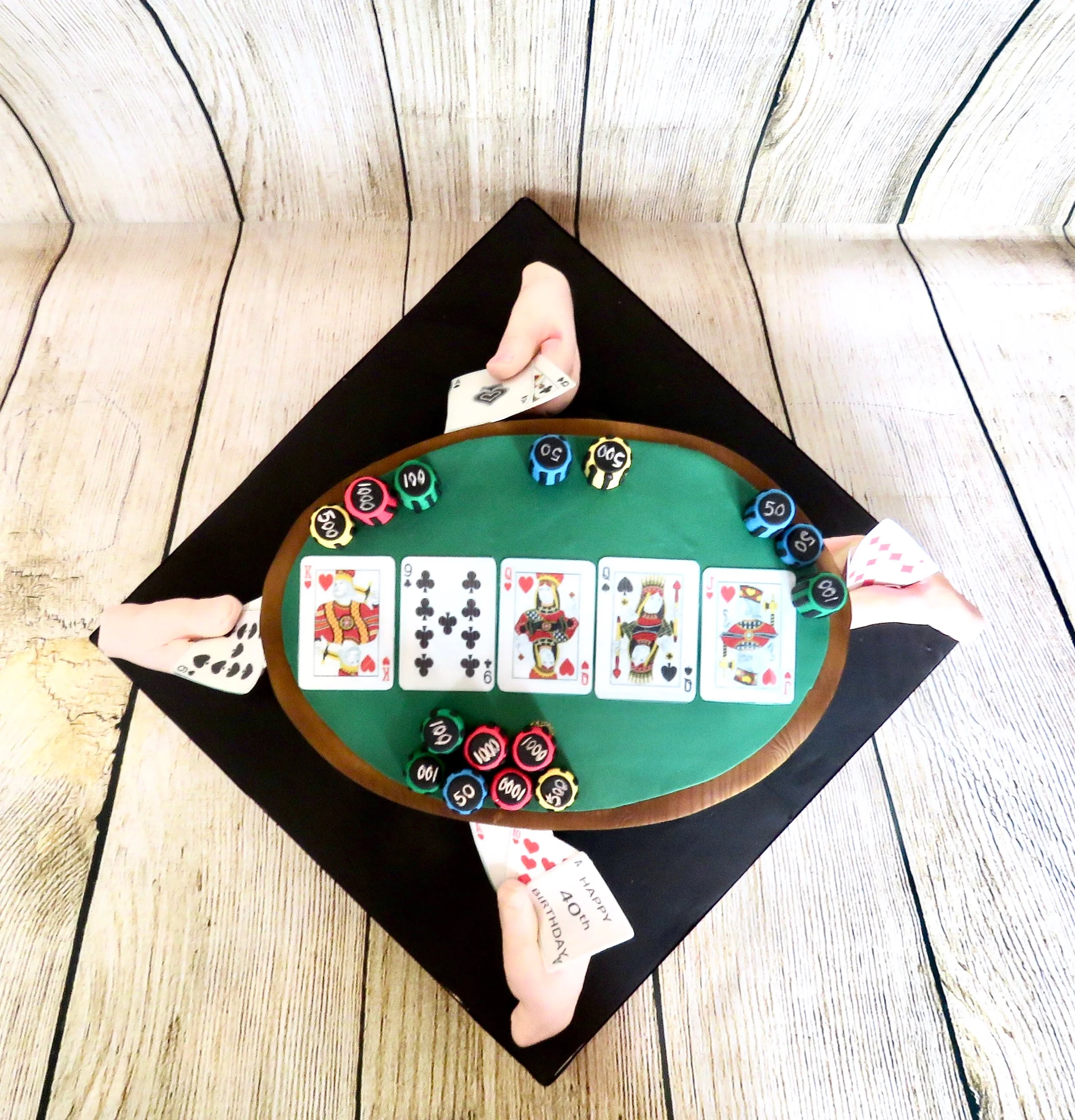 Lushlooking cakes poker table cake