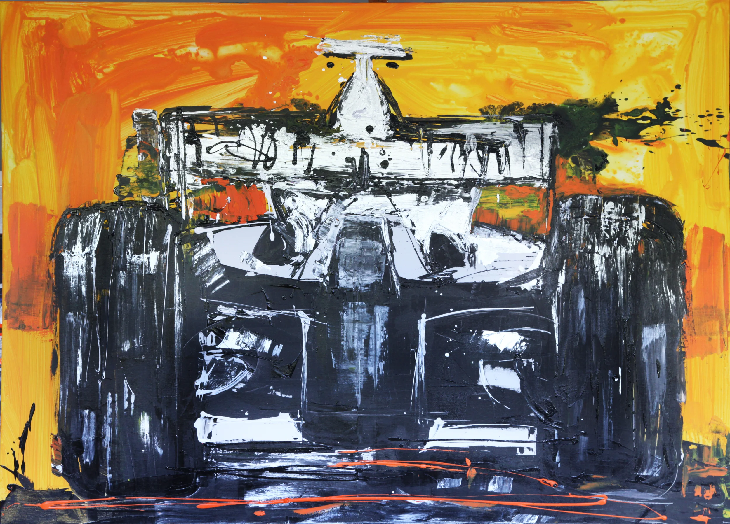 Mina Papatheodorou Valyraki Painting Partenza in Yellow