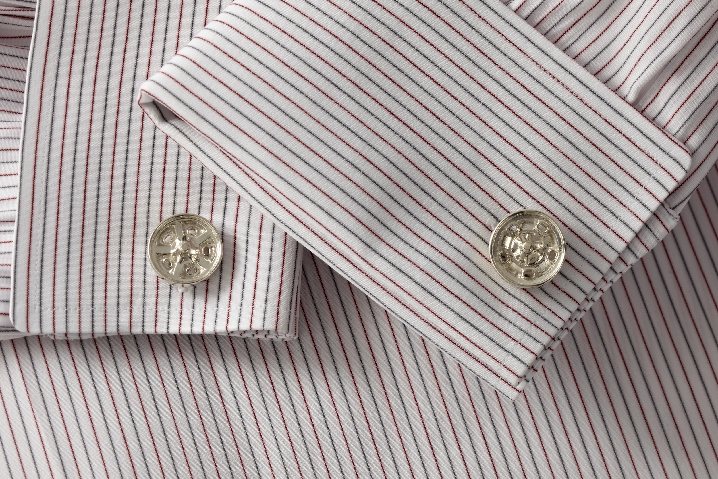 Watson Indy Roadster wheels silver cufflinks French cuffs