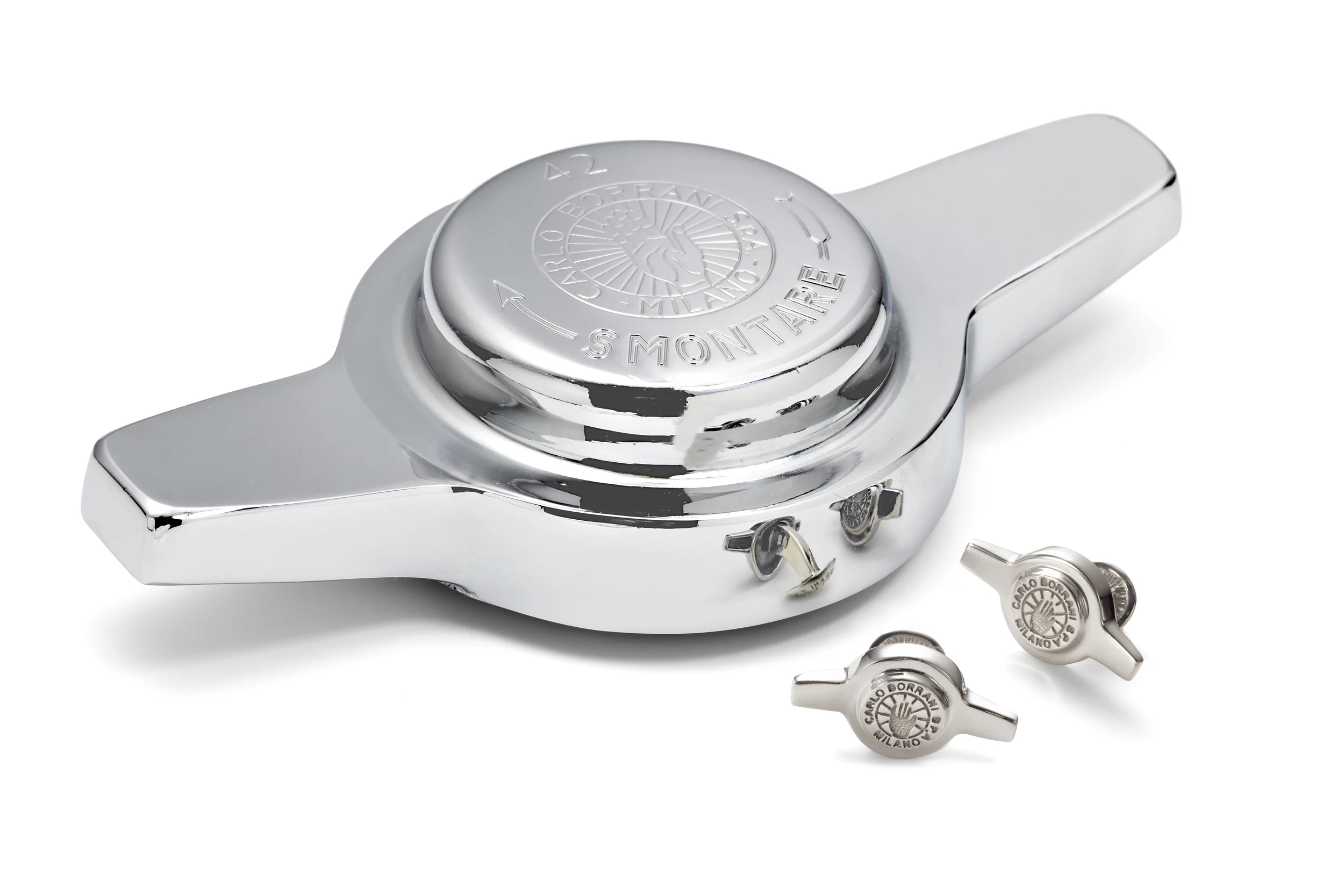 Borrani wheel knock off silver cufflinks