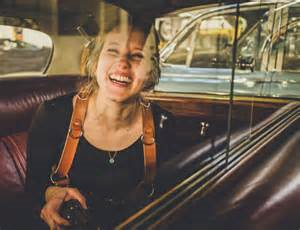 AMY SHORE ON A SHOOT (in the back seat of a Jag) - PHOTOGRAPHED BY STEFAN MARJORAM