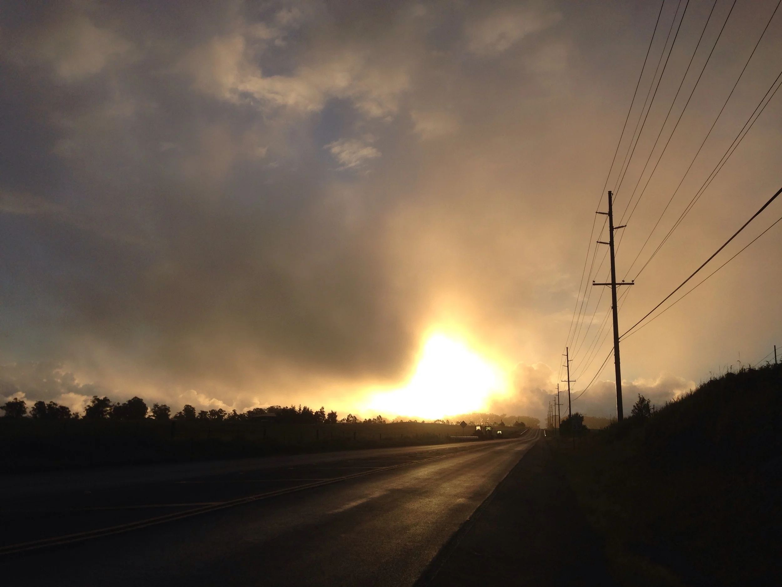 Stunning...never had I seen the sun so bright.