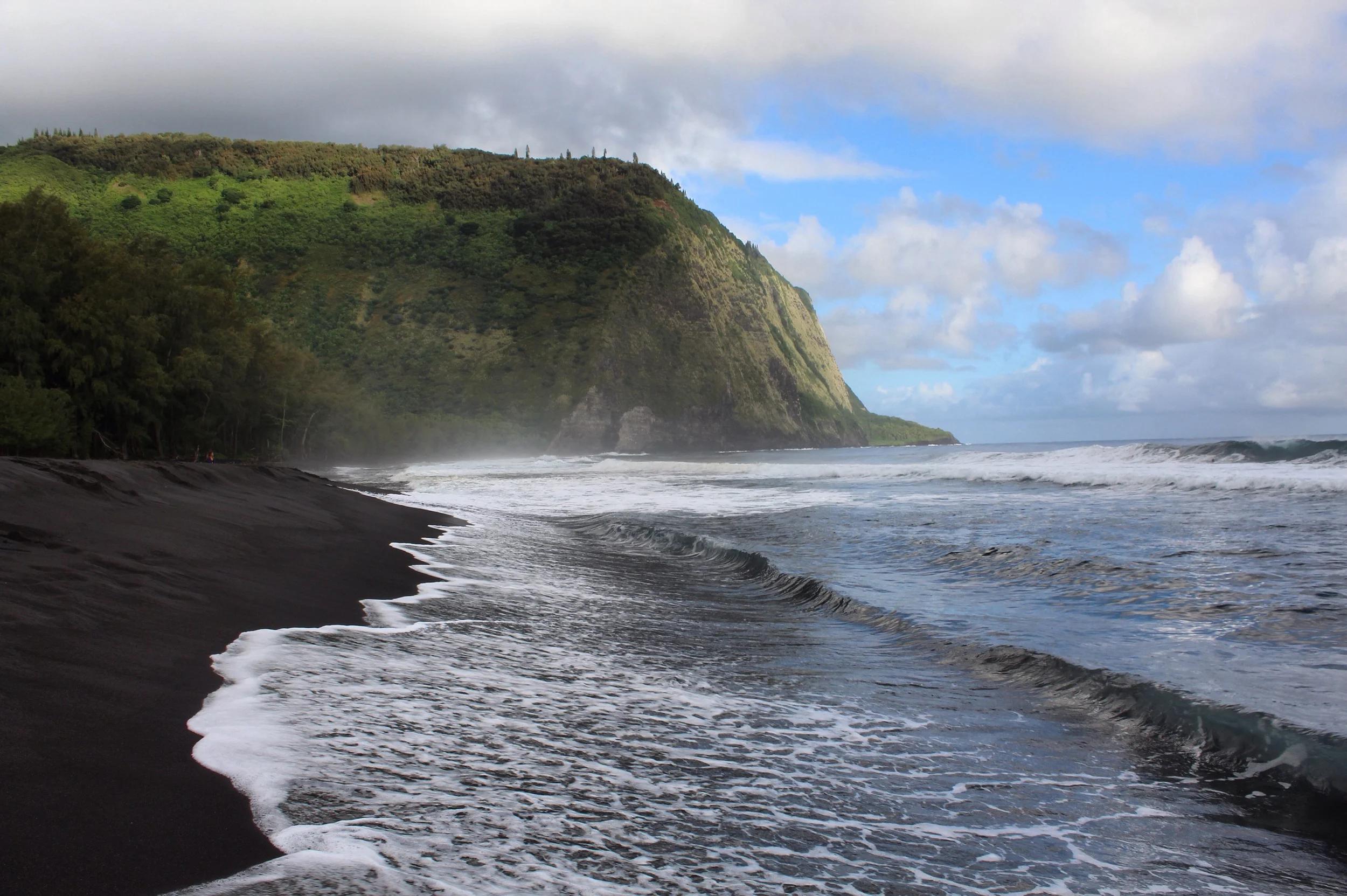 Cliff to the left 