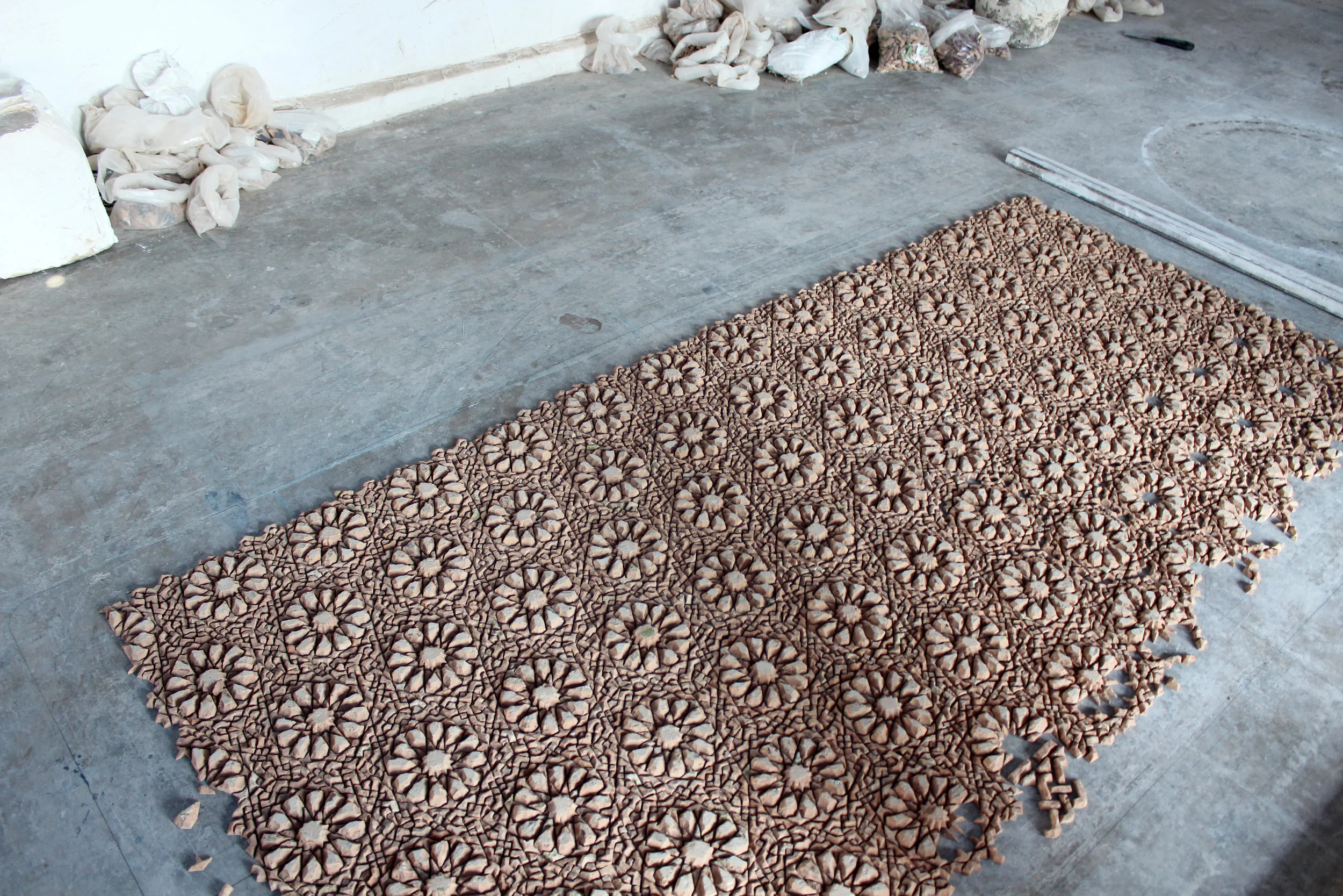 Mosaic pieces.