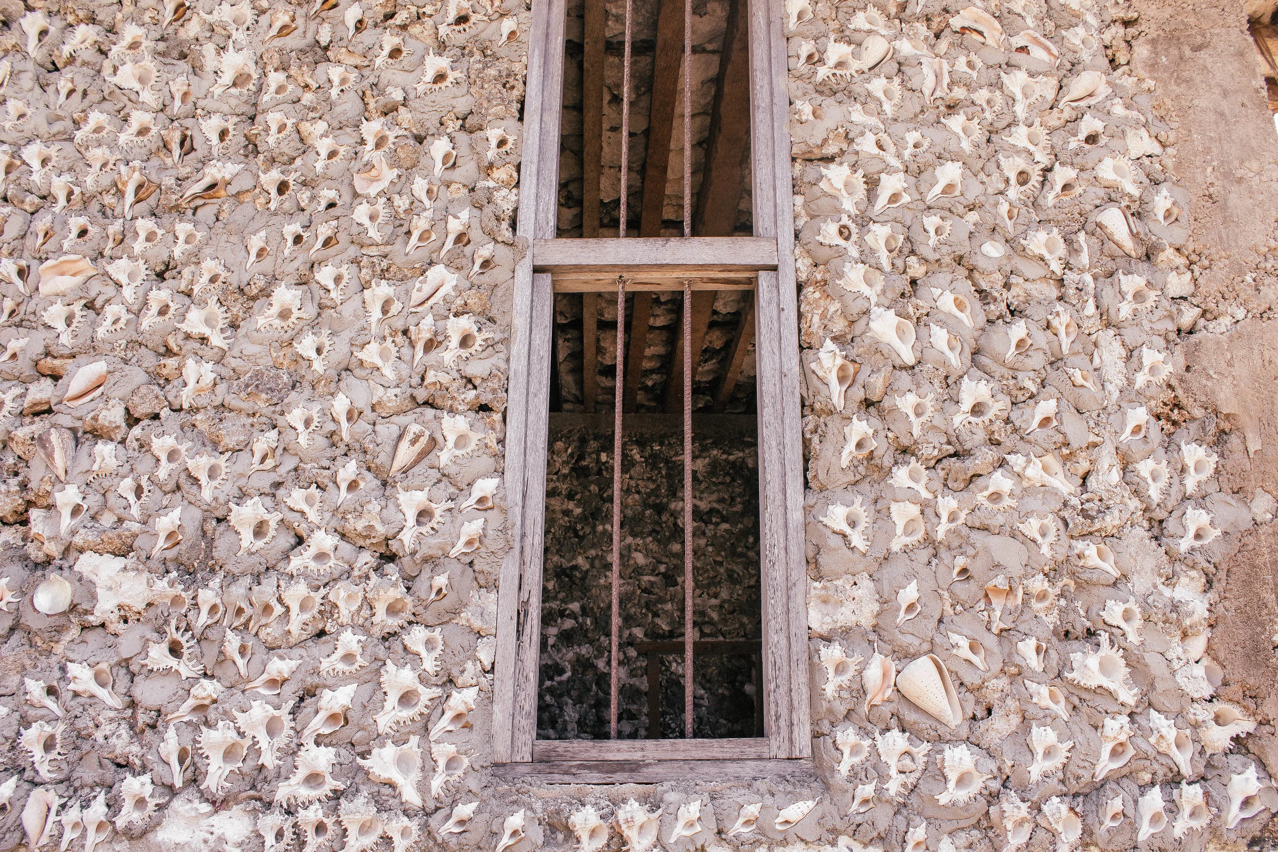 Home made of seashells