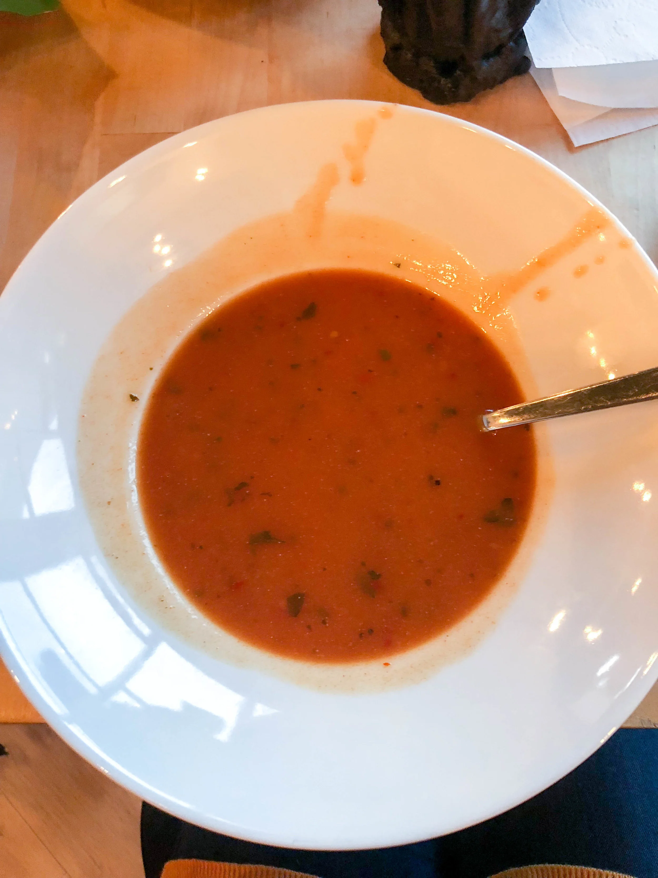 Tomato soup on a cold day in Iceland was perfect.