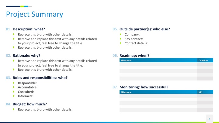 Project Status Slides Template 2018 — In Powerpoint Keynote And