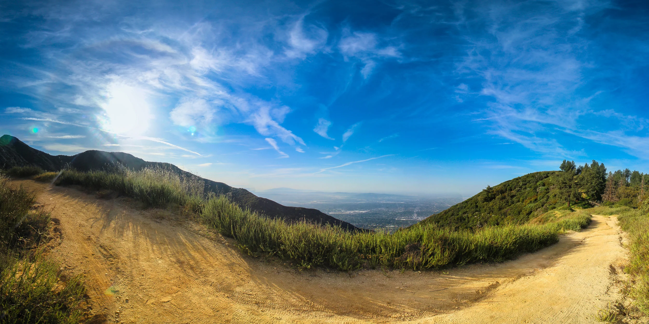 Practice hike up to Mt. Wilson