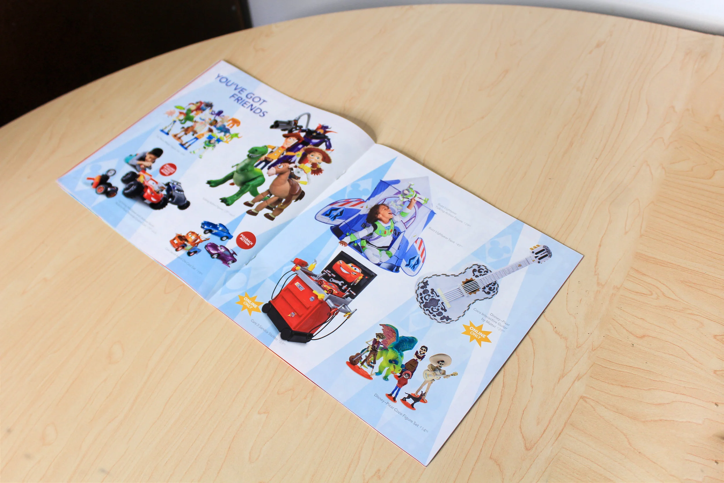 Copy of Pixar Animation page of catalog