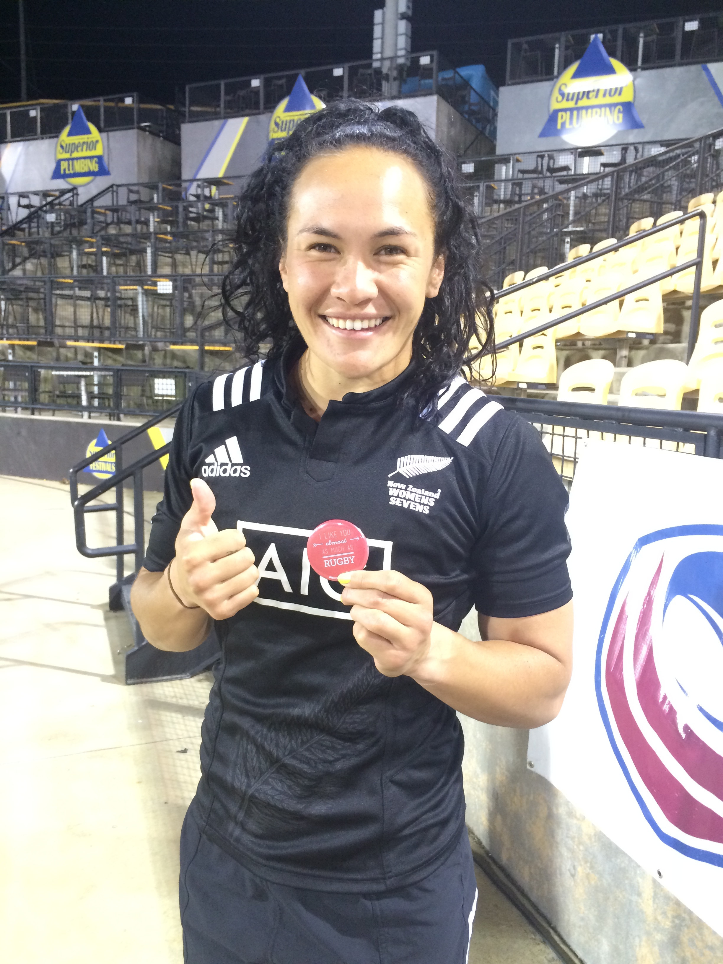 Silver Medalist and Black Fern, Portia Woodman