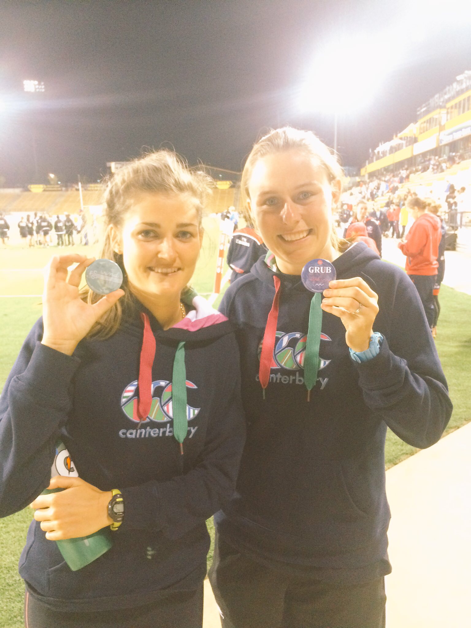 Love to the refs! (Jess Beard and Amy Perrett)