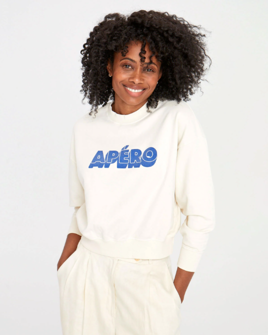 Clare V : Sweatshirt : Le Drop Cream Apéro — ALCHEMY MARIN