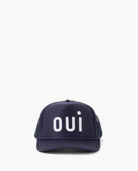 Clare V : Trucker Hat : Oui Navy — ALCHEMY MARIN display picture 3