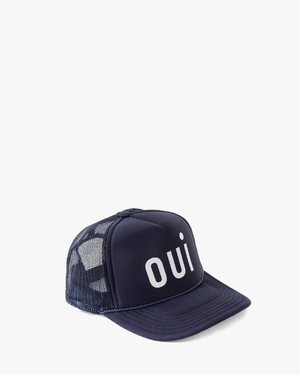 Clare V : Trucker Hat : Oui Navy — ALCHEMY MARIN display picture 1