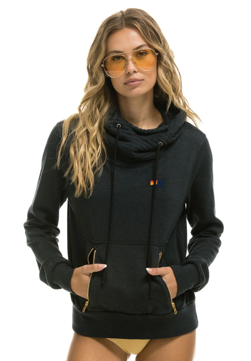 Aviator Nation: Ninja Pullover Hoodie CHARCOAL