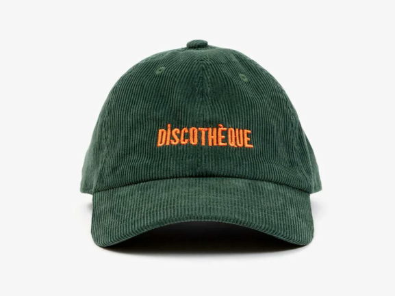 Clare V : Baseball Hat : Forest Corduroy w/ Neon Orange  display picture 3