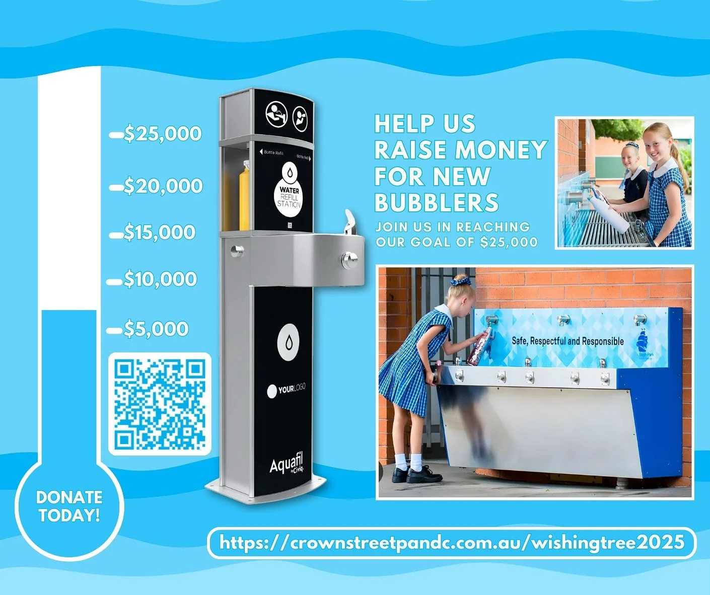 TRIVIA FUNDRAISER IS LIVE 
We&rsquo;ve launched our wishing tree for new bubblers. Read more about the initiative and donate to help bring this upgrade to our school. https://crownstreetpandc.com.au/wishingtree2025