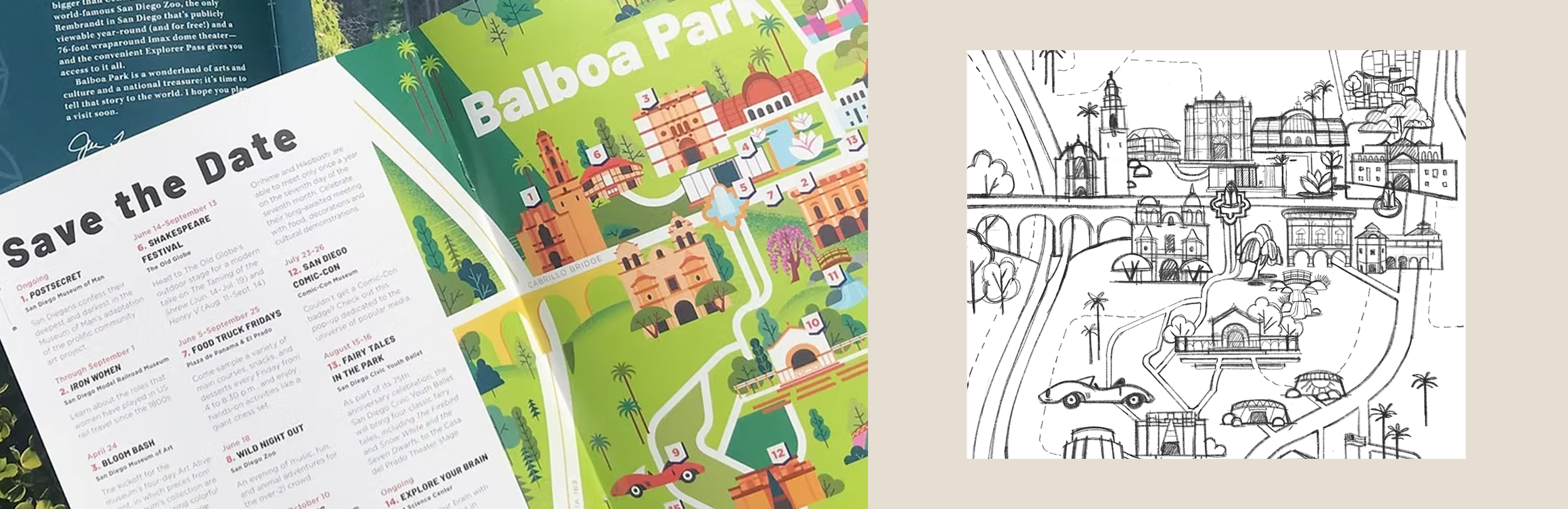  South side of the park 