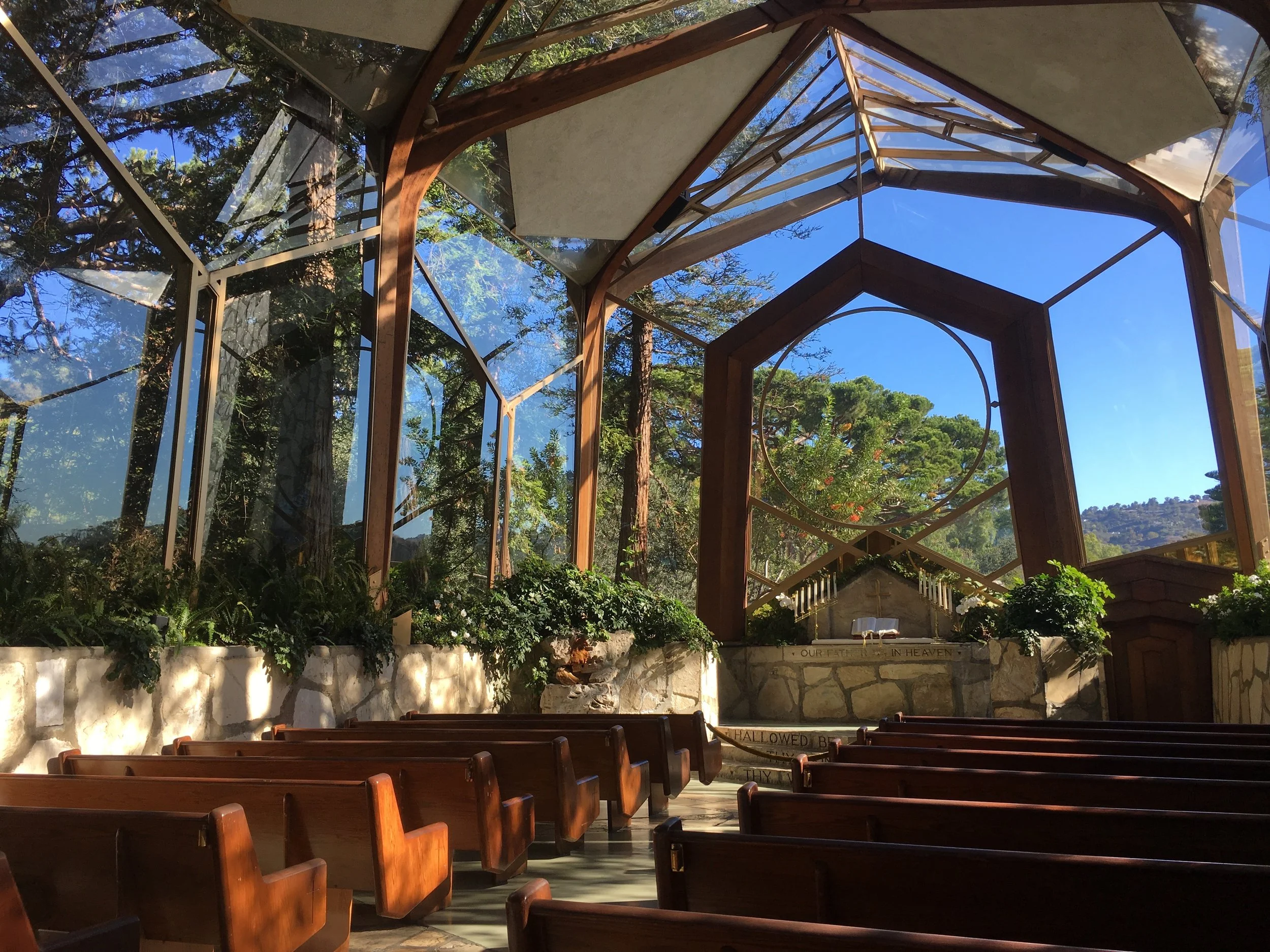 wayfarer's Chapel in Rancho Palos Verdes, California