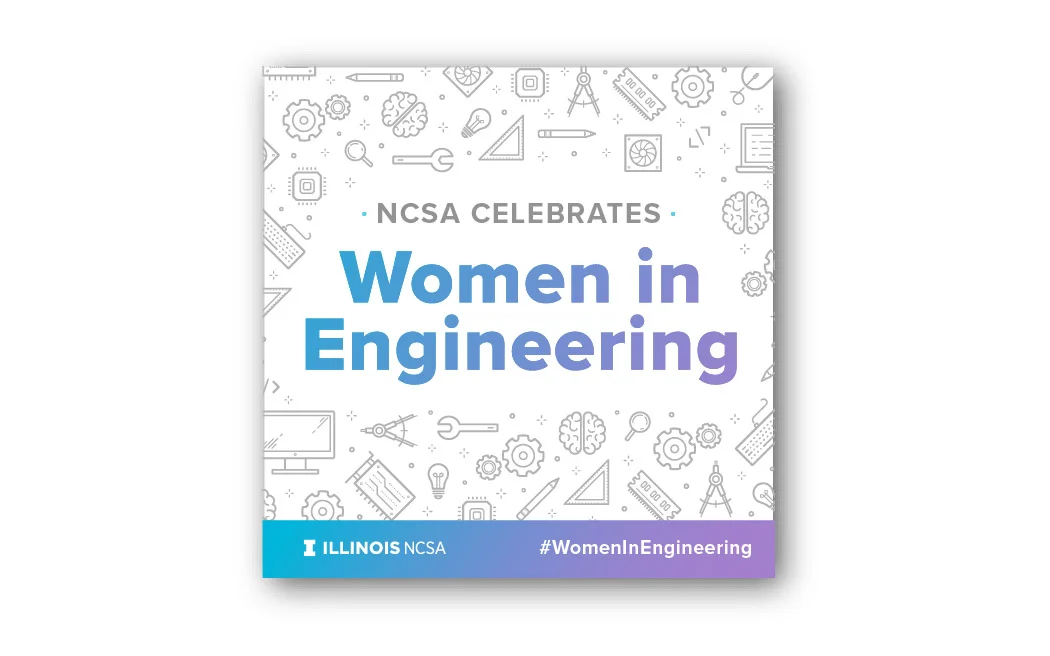  Celebratory International Women in Engineering Day social media square for NCSA. 