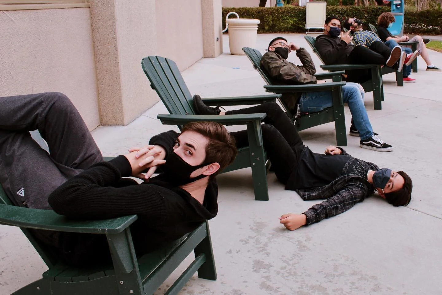 “Without You” recording session #nomucrew in the #recordingstudio at #collegeduringcovid 📷 @isaiah_villar