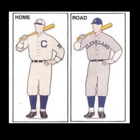Two different uniforms, home and away