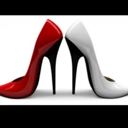 Classic outline of stiletto heels