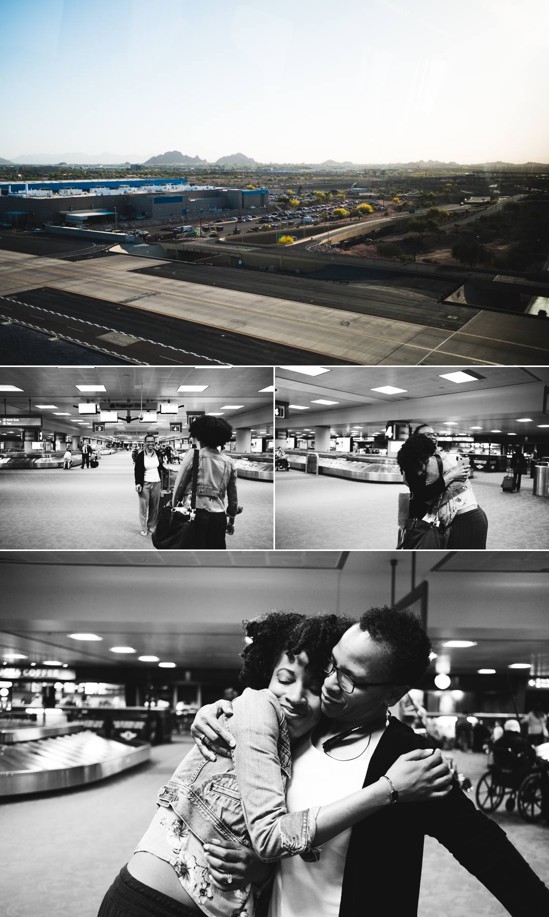 Airport greeting. The anticipation made things so exciting.