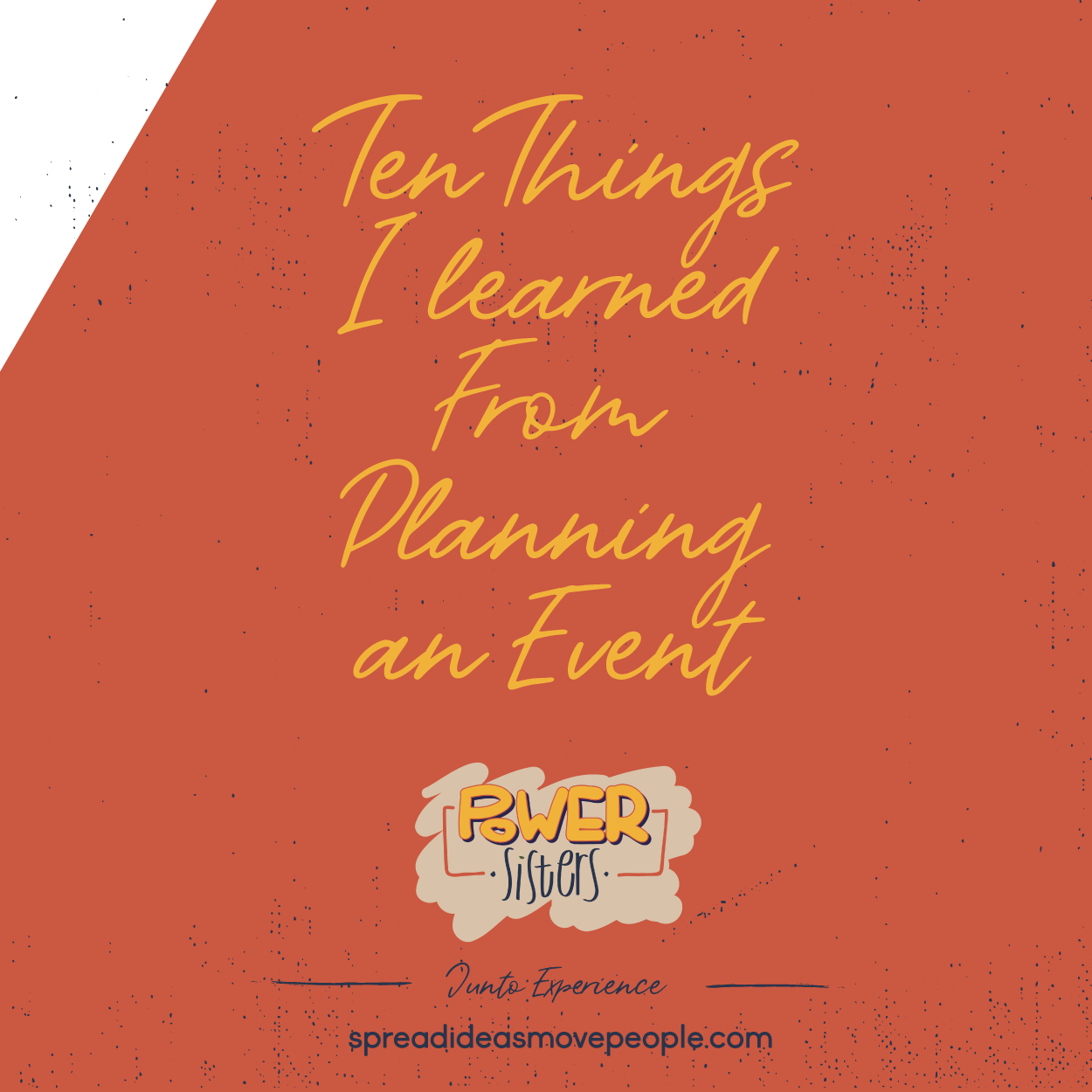 10 Things I Learned From Planning an Event