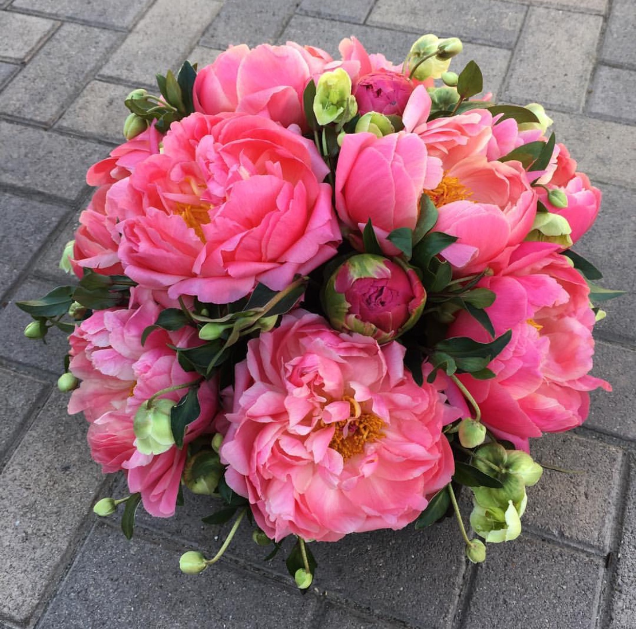 24. Pink Peonies with Hellabore (Copy)