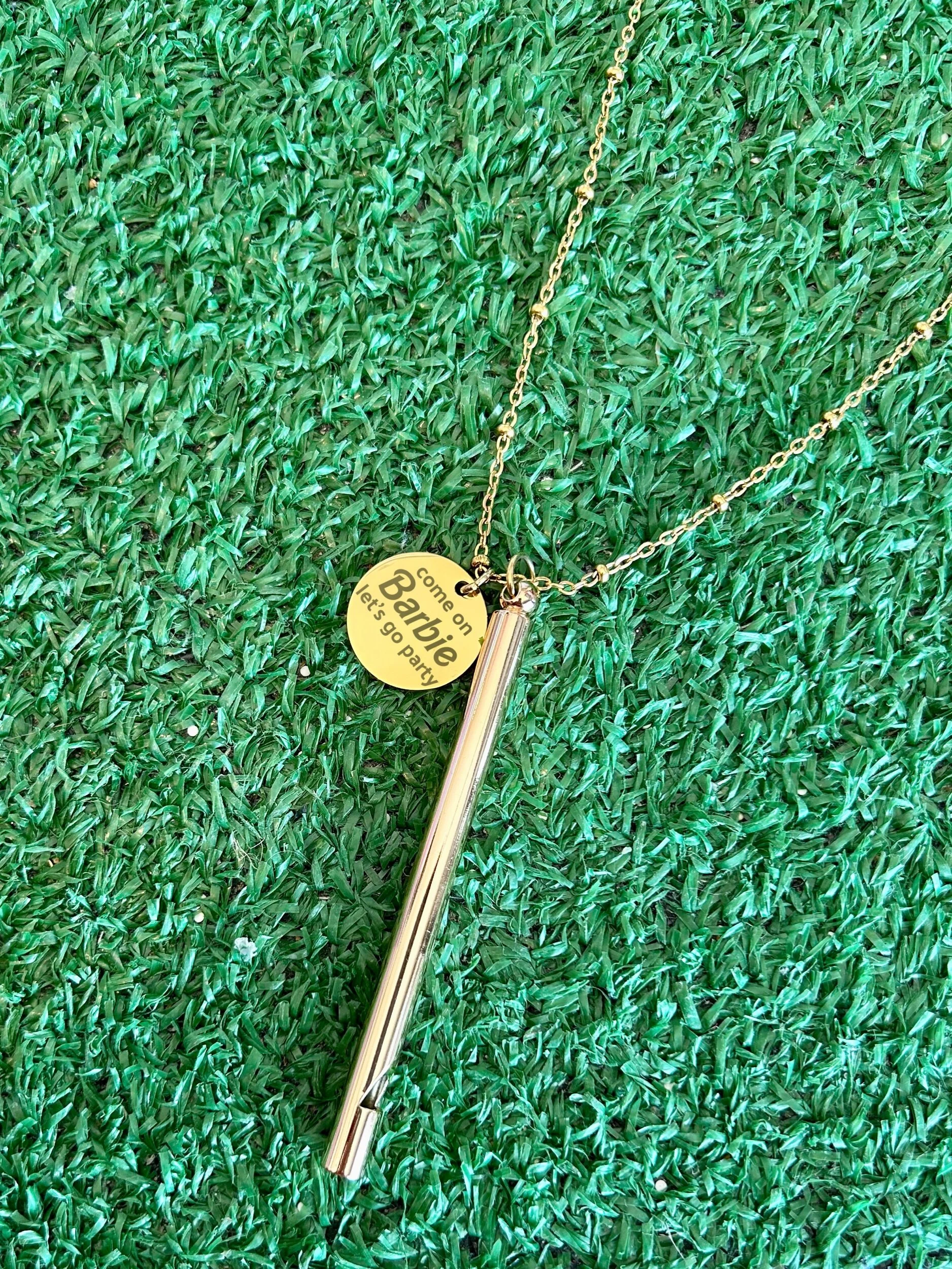 Let's Go Party! Whistle Necklace