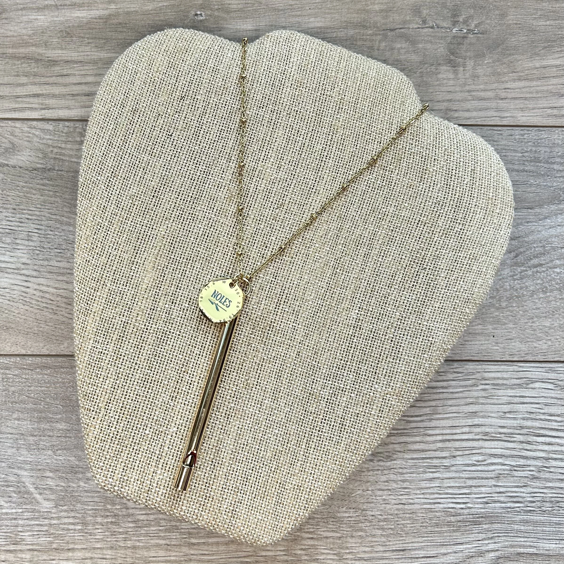 Stadium Coordinates Whistle Necklace
