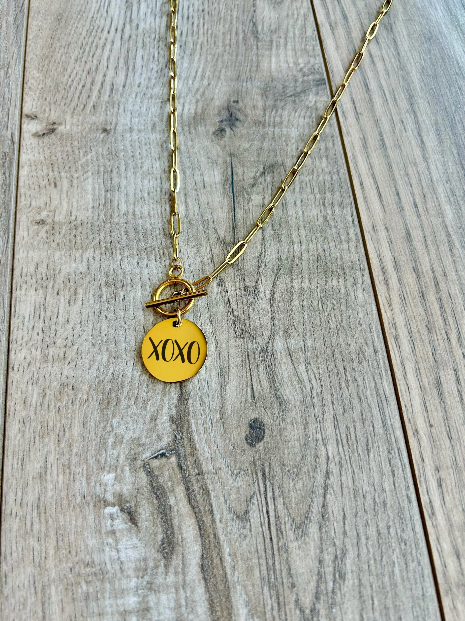 Sweet Paperclip Toggle Necklace - Valentine's Edit