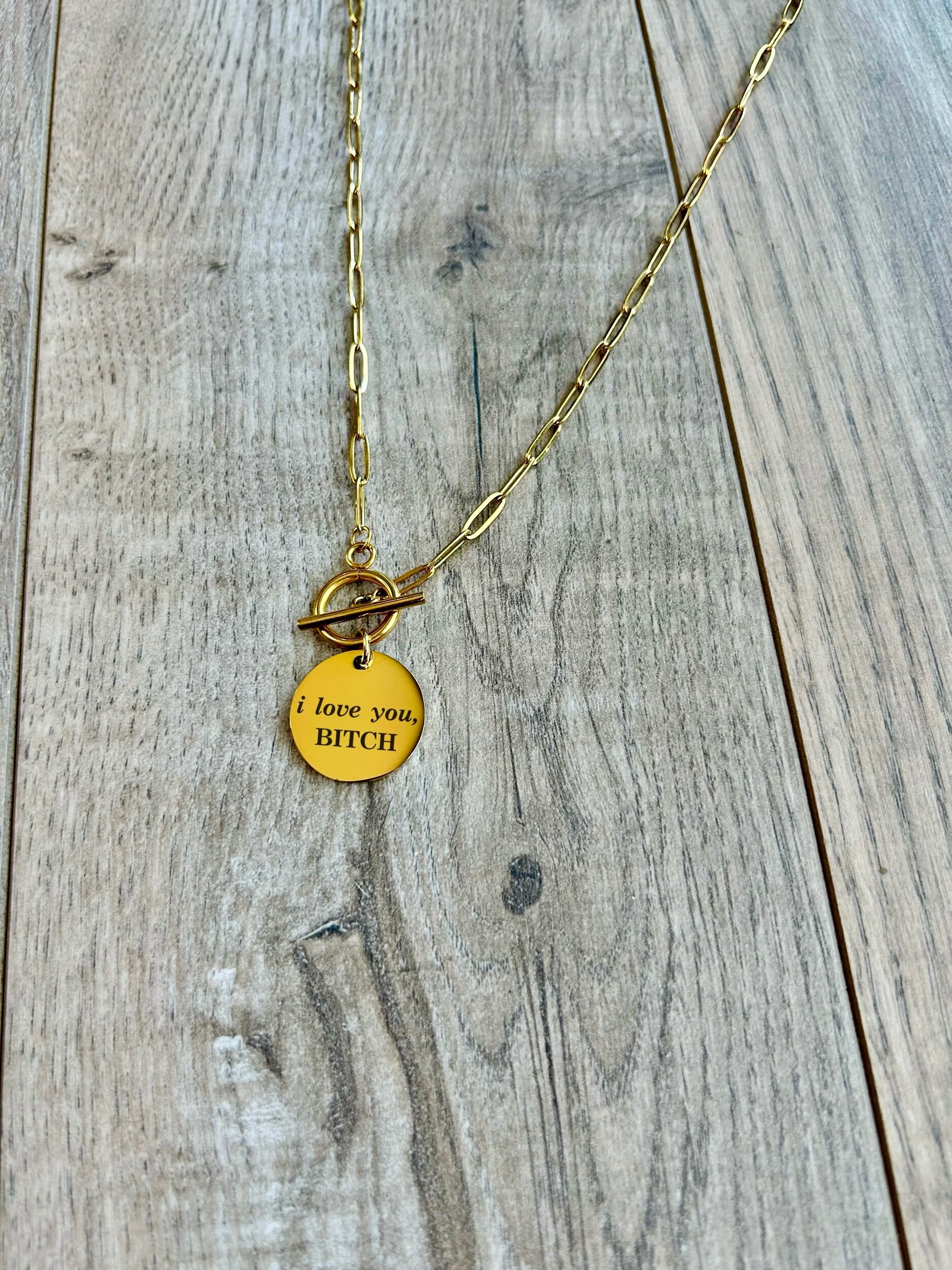 SUPER Sassy Paperclip Toggle Necklace - Valentine's Edit