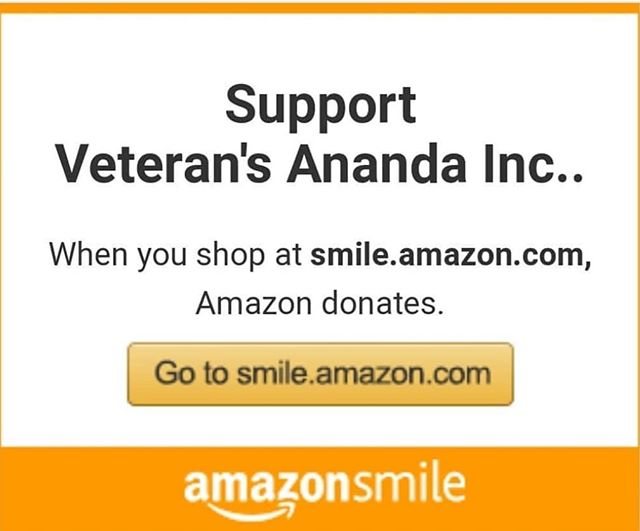 When you #StartWithaSmile, Amazon.com donates 0.5% of the purchase price to Veteran&rsquo;s Ananda 
Bookmark the link https://smile.amazon.com/ch/82-4282310 and support us every time you shop.

@amazonmilitary @amazon @amazonsmile @amazongrows #Amazo