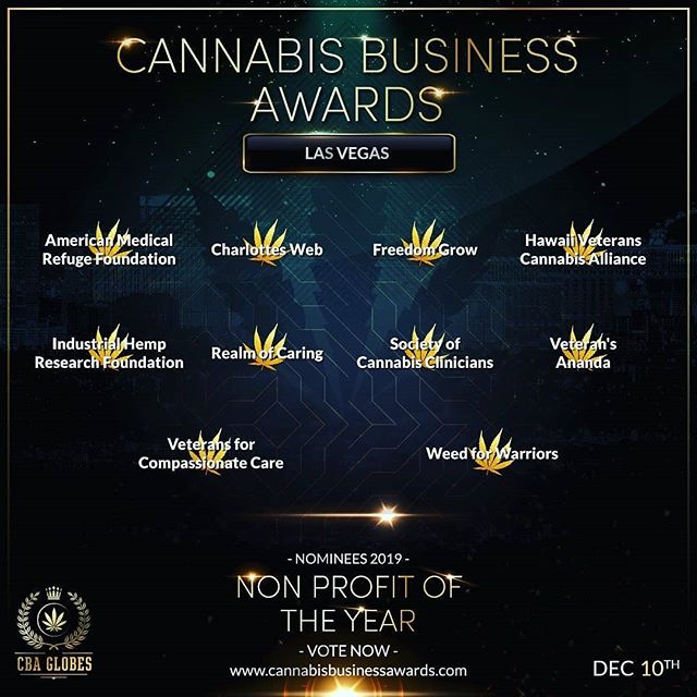#Repost @cannabisawards
・・・
The Nominees for the Las Vegas Nevada Cannabis Business Awards Nonprofit of the Year are....
.
.
.
Join the Cannabis Business Awards in Las Vegas December 10th for our International CBA Globes! This event will be the most 