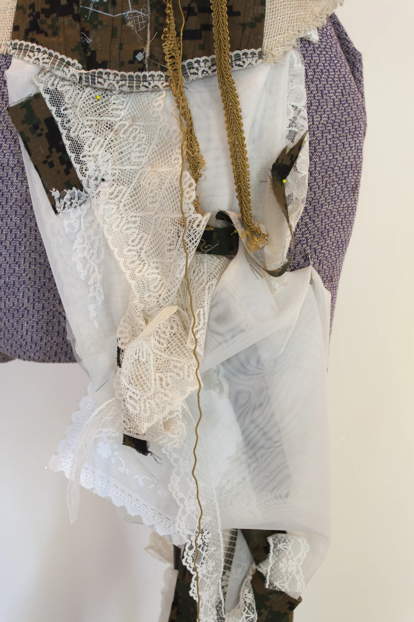 Foundation on Dress Form - Detail