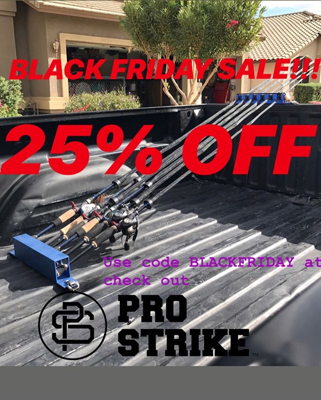 25% OFF STORE WIDE use code BLACKFRIDAY at check out.
Link in profile 
#WhereWillYouMountYours
#TeamProStrike #TheRack #TheStation #TheSnapBack  #TheSpoolBands #TheSpeedSleeve #ExpectTheBest #OneRackToRuleThemAll #RuleTheWater #SpoolingStation #TheSp