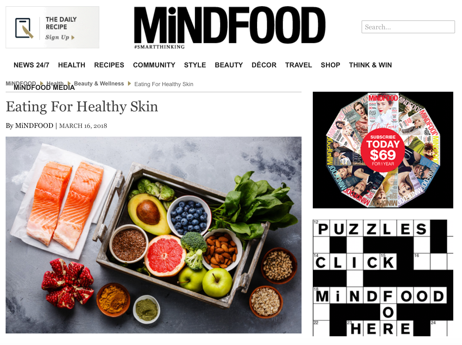 MiNDFOOD - Eating for Healthy Skin with Abbie 