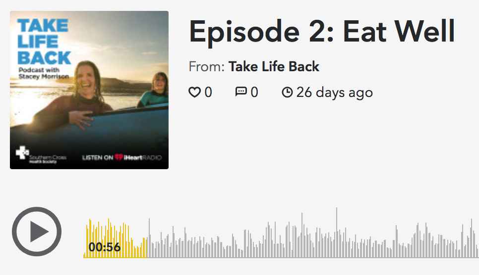 Take Life Back podcast by Southern Cross Health featuring Abbie