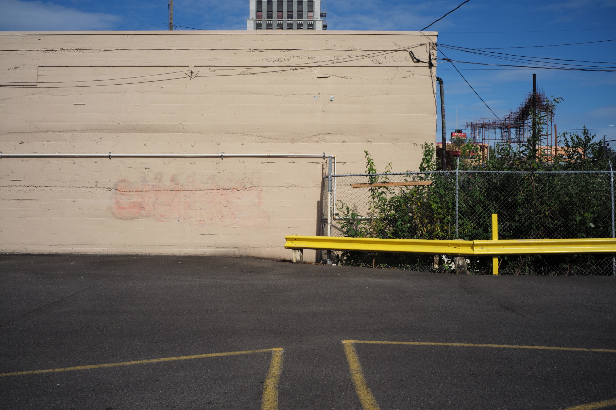 Composition in Beige, Blue, and Yellow, Portland, OR 2016