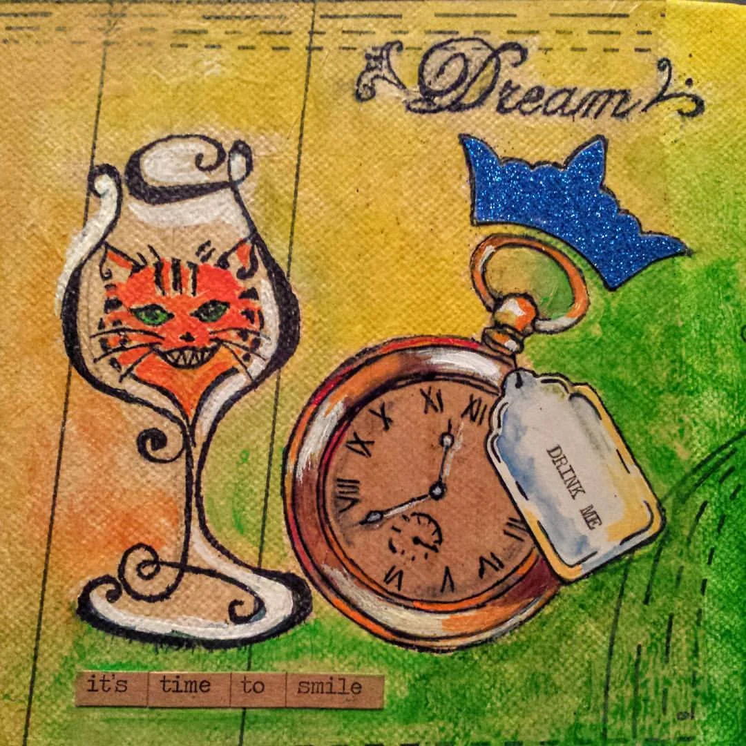 "It's Wine o'Clock" Acrylic on Canvas
