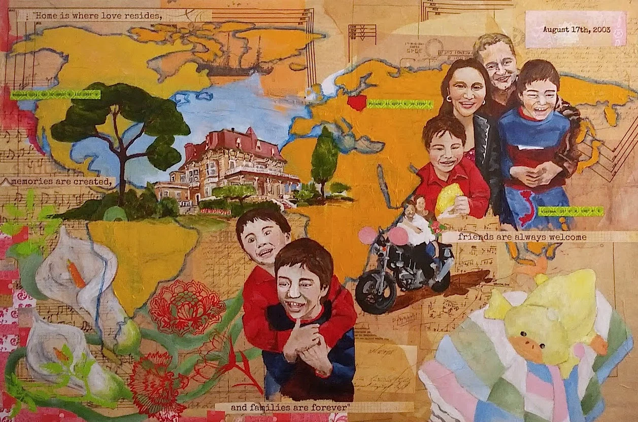 "Wedding Anniversary" Mixed Media