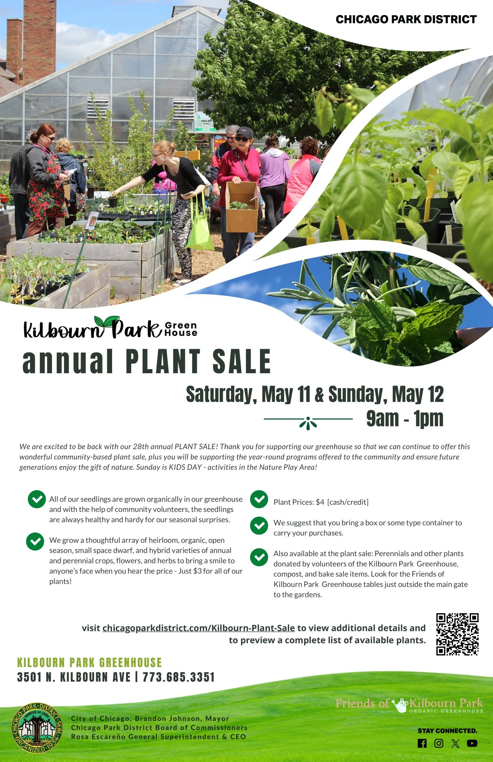 2024 Kilbourn Park Greenhouse Plant Sale (Saturday) — Friends of