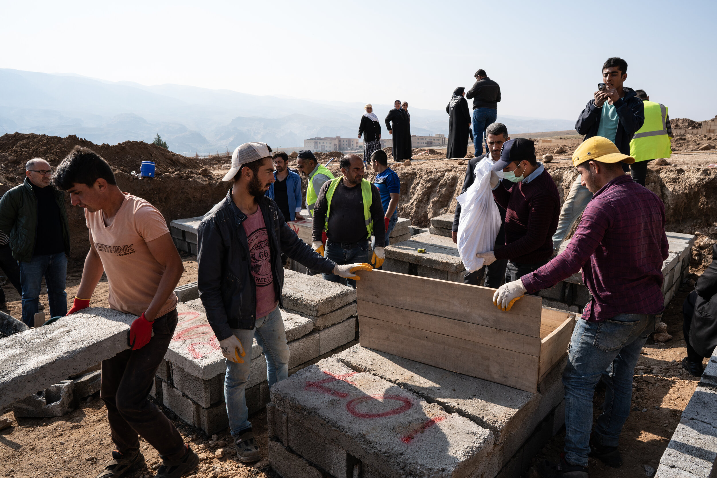 The crews diligently documented each burial to insure there were no mistakes.