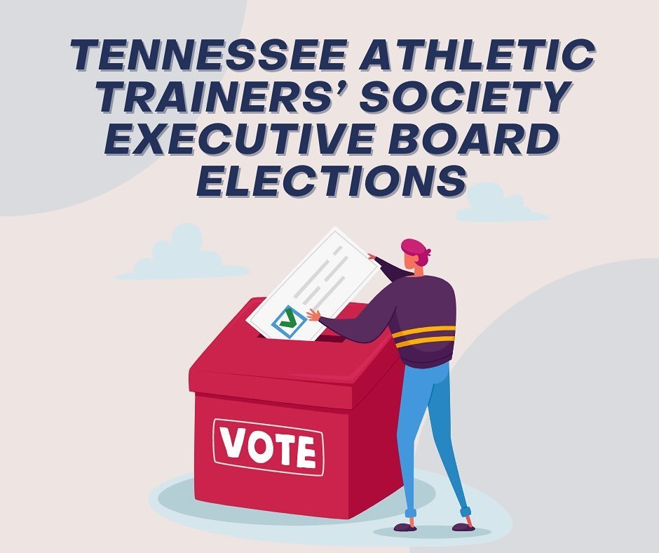 The election for the offices of President, Secretary, and West Tennessee Representative of the Tennessee Athletic Trainers&rsquo; Society is now open. Please take a minute to review the candidate bios and vote. 

Elections are open now until May 15th
