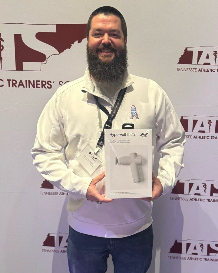 🎉 Huge congratulations to **Lee Rice** for winning the **Hypervolt Massage Gun**! 

Thanks to **Henry Schein**, Lee now has a top-tier recovery tool to help with relaxation and muscle relief. 💪🔥 

Enjoy your new massage gun, Lee!