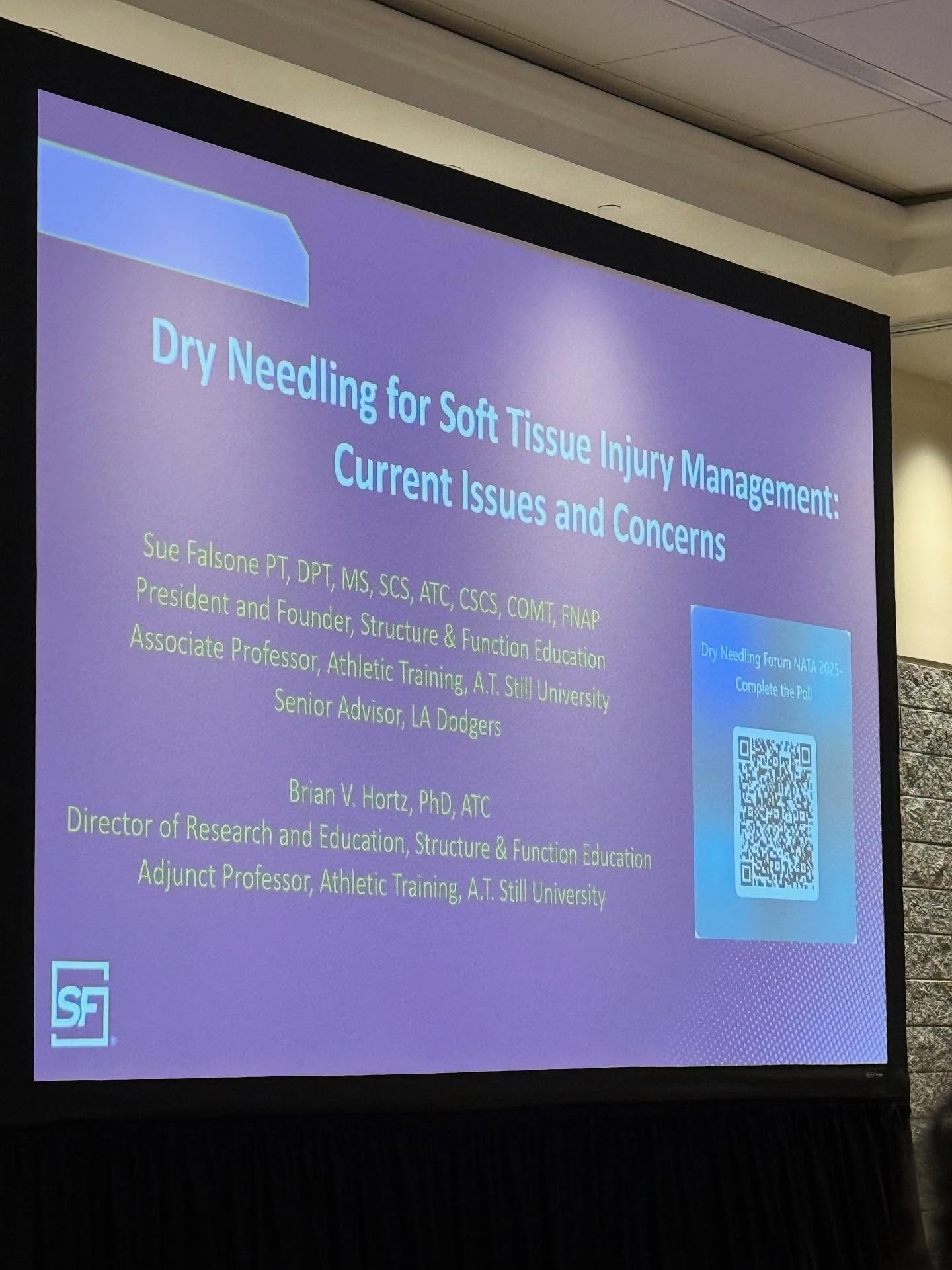 Day 2! A Presentation on a practice that we can begin September 1st for those who have certification!  #nata2025 #ats4all #dryneedling